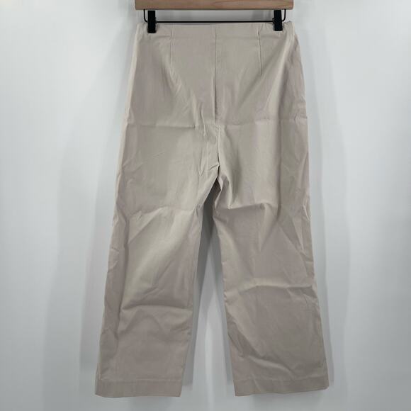 NIC + ZOE Pants Size 6 Cobblestone Pull On Cropped Wonderstretch Wide Leg Crop - Picture 2 of 13